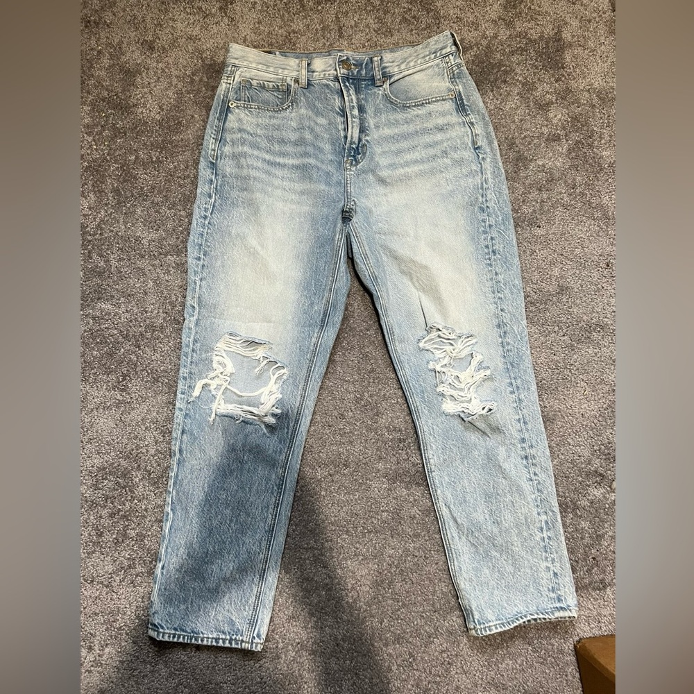 American Eagle Distressed Mom Jeans